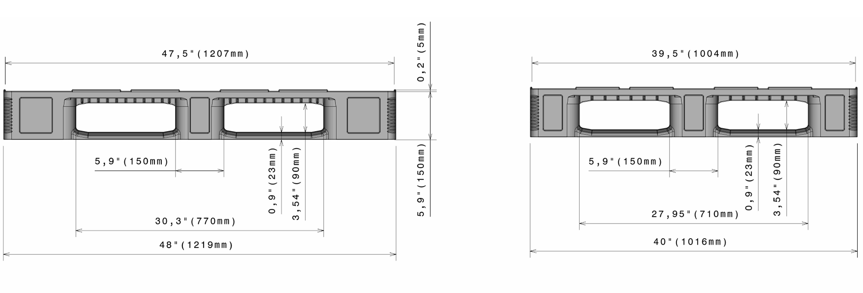 CR4-5 5mm technical drawing