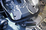 Metal car seat shell