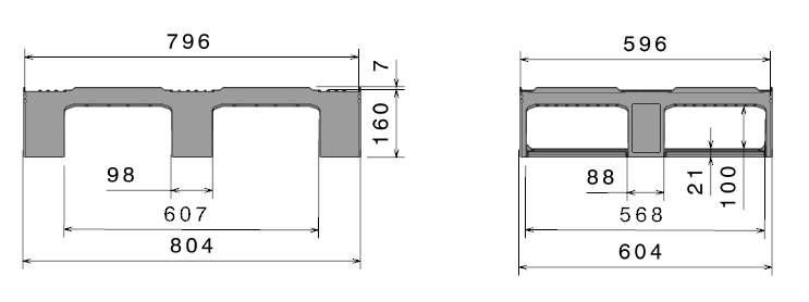 D2 technical drawing 7 mm ESD