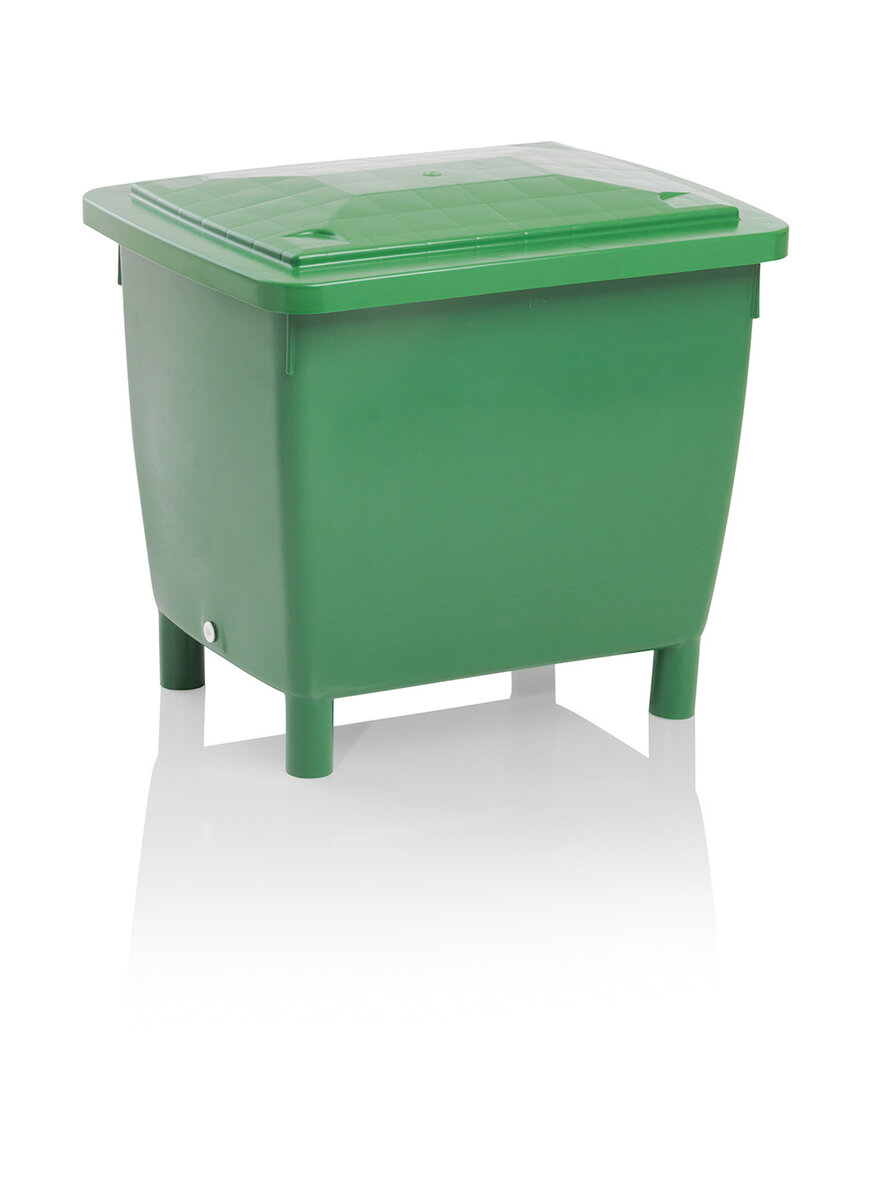 210 Liter Universalbehälter grün mit Deckel