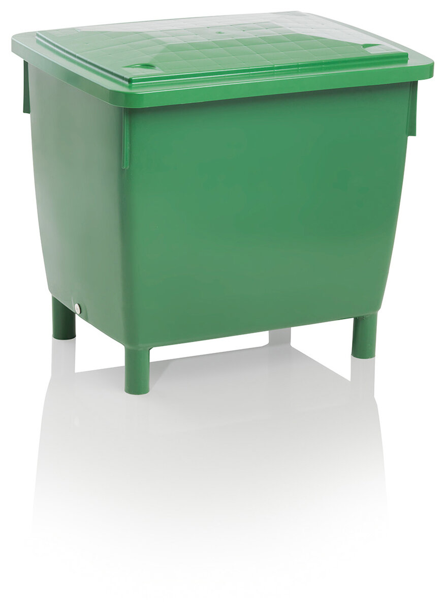400 Liter Universalbehälter grün mit Deckel