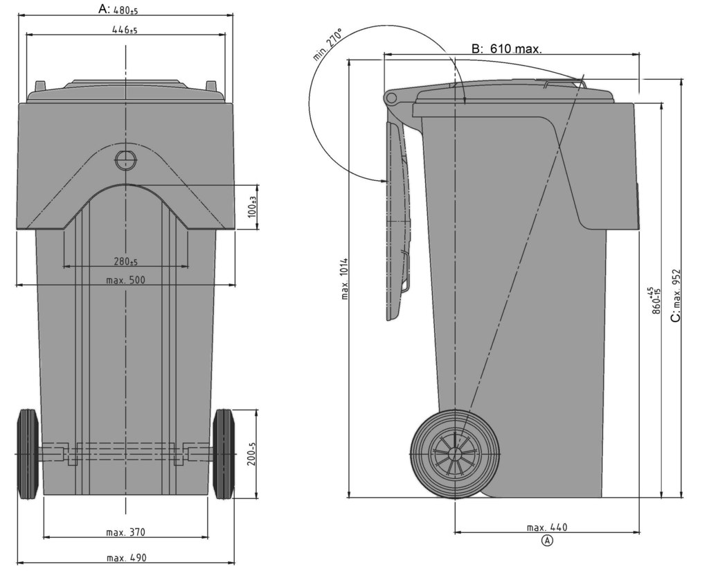 DU 120 l technical drawing