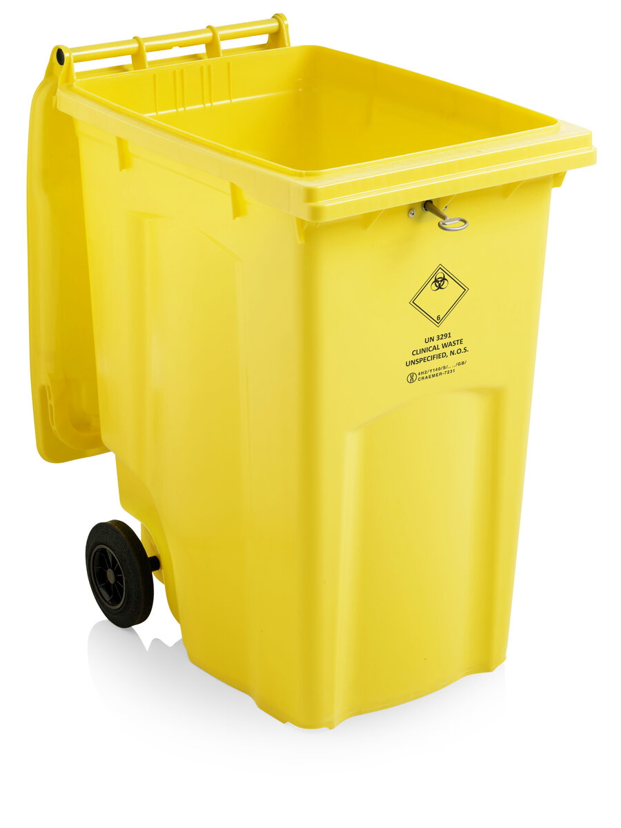 MGBneo 360 Liter Clinical waste open lid with key