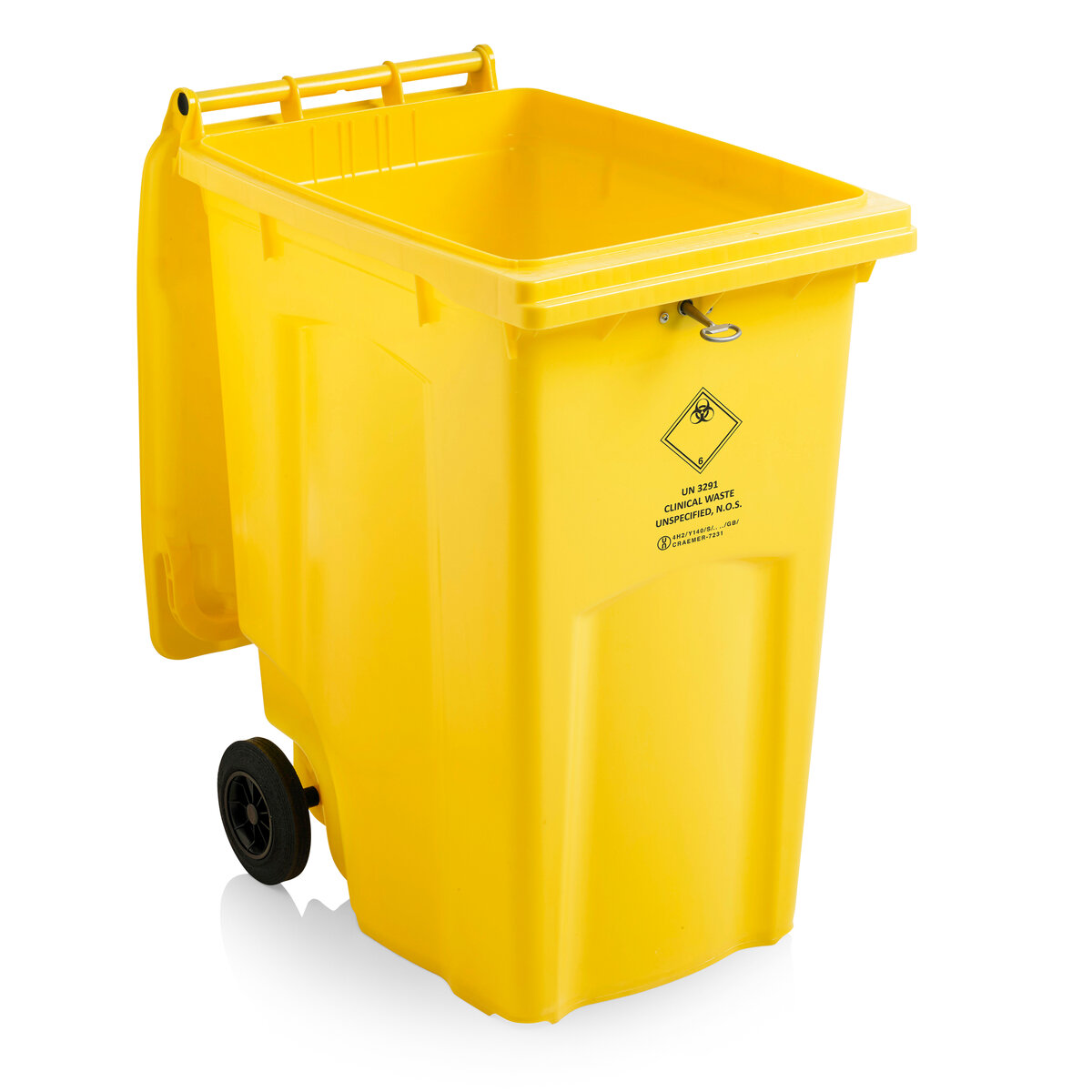 MGBneo 360 Liter Clinical waste open lid with key