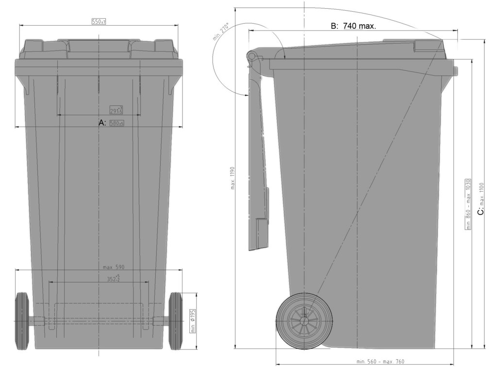 MGBplus 240 l technical drawing