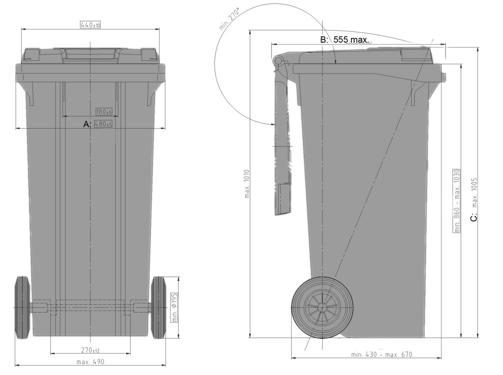 MGBplus 120 l technical drawing