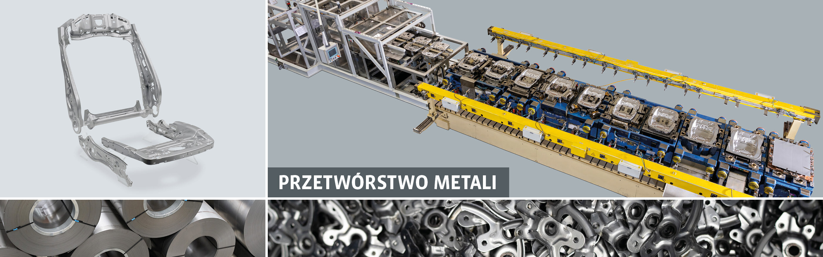 Metal forming header