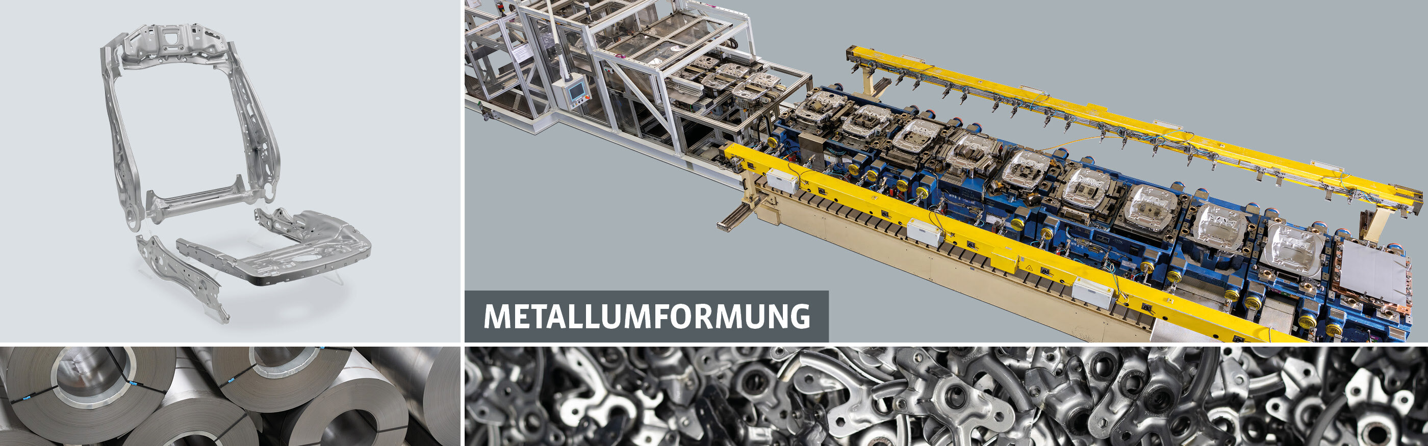 Metal forming header