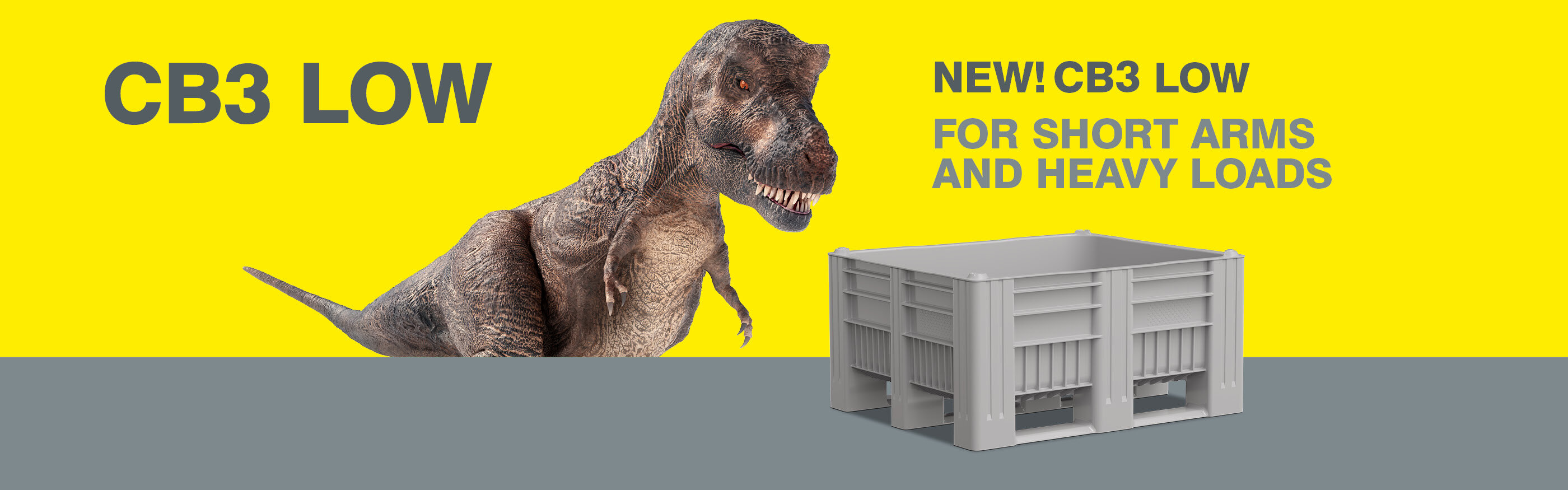 New! CB3 Low. For short arms and heavy loads.