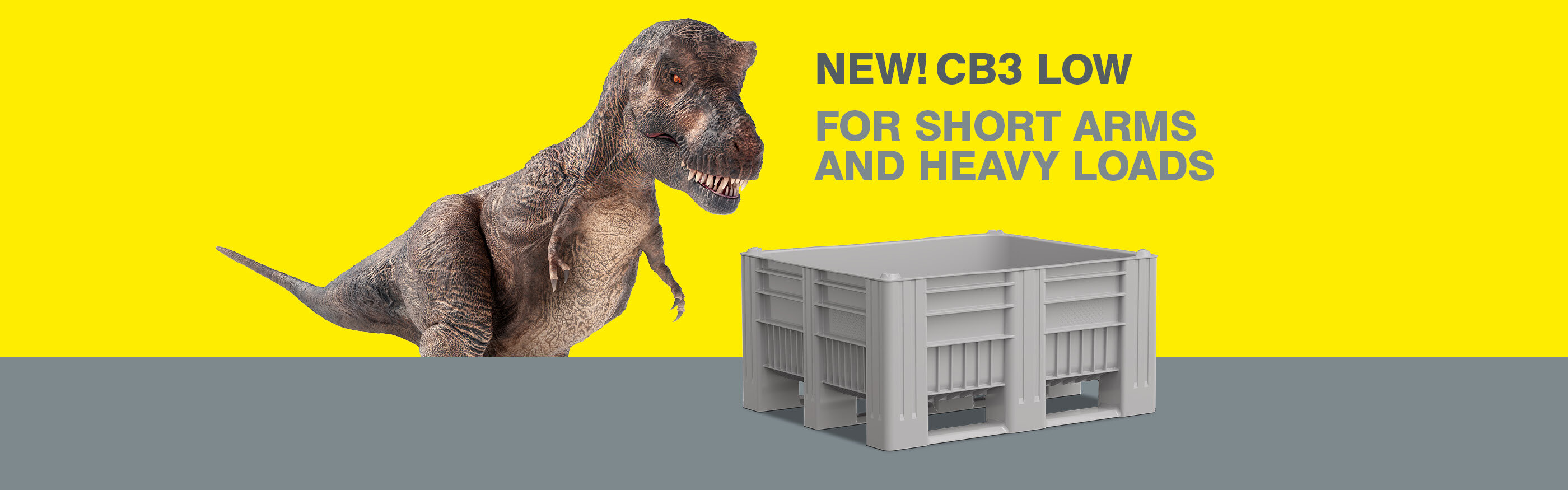 New! CB3 Low. For short arms and heavy loads.