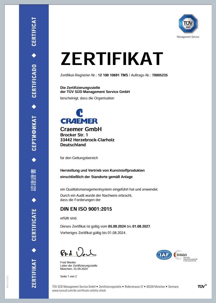 DIN EN ISO 9001 2015