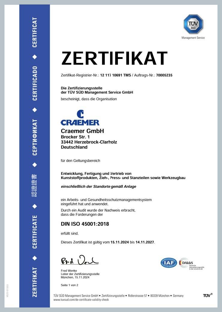 DIN ISO 45001 2018