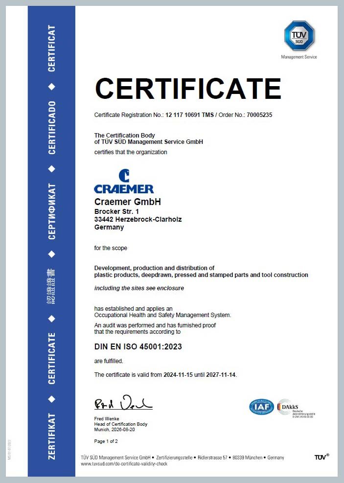 DIN EN ISO 45001 2023