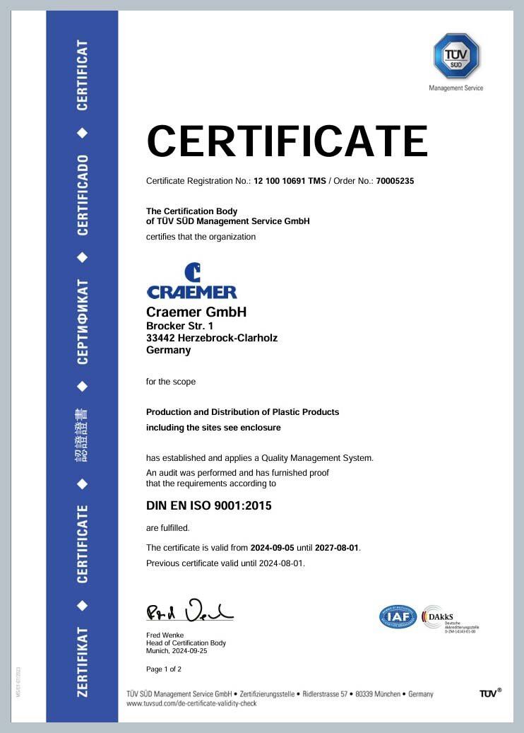 DIN EN ISO 9001 2015 