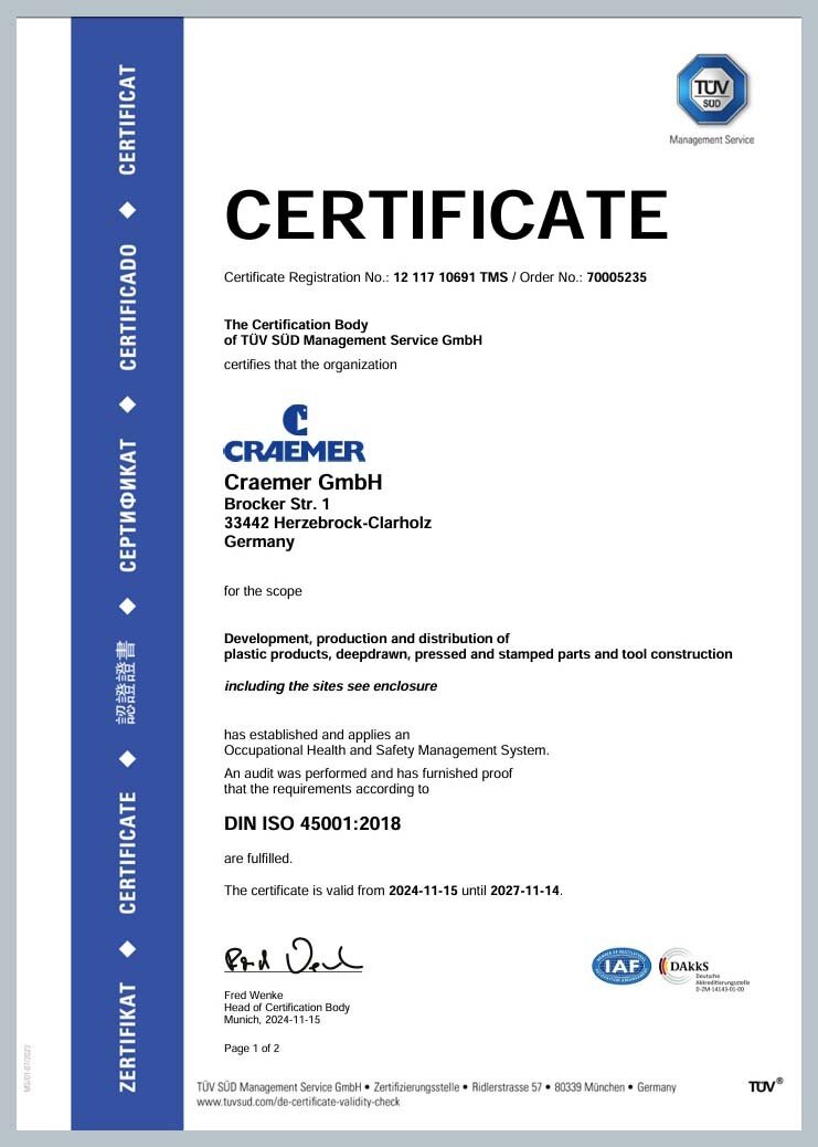 DIN ISO 45001 2018