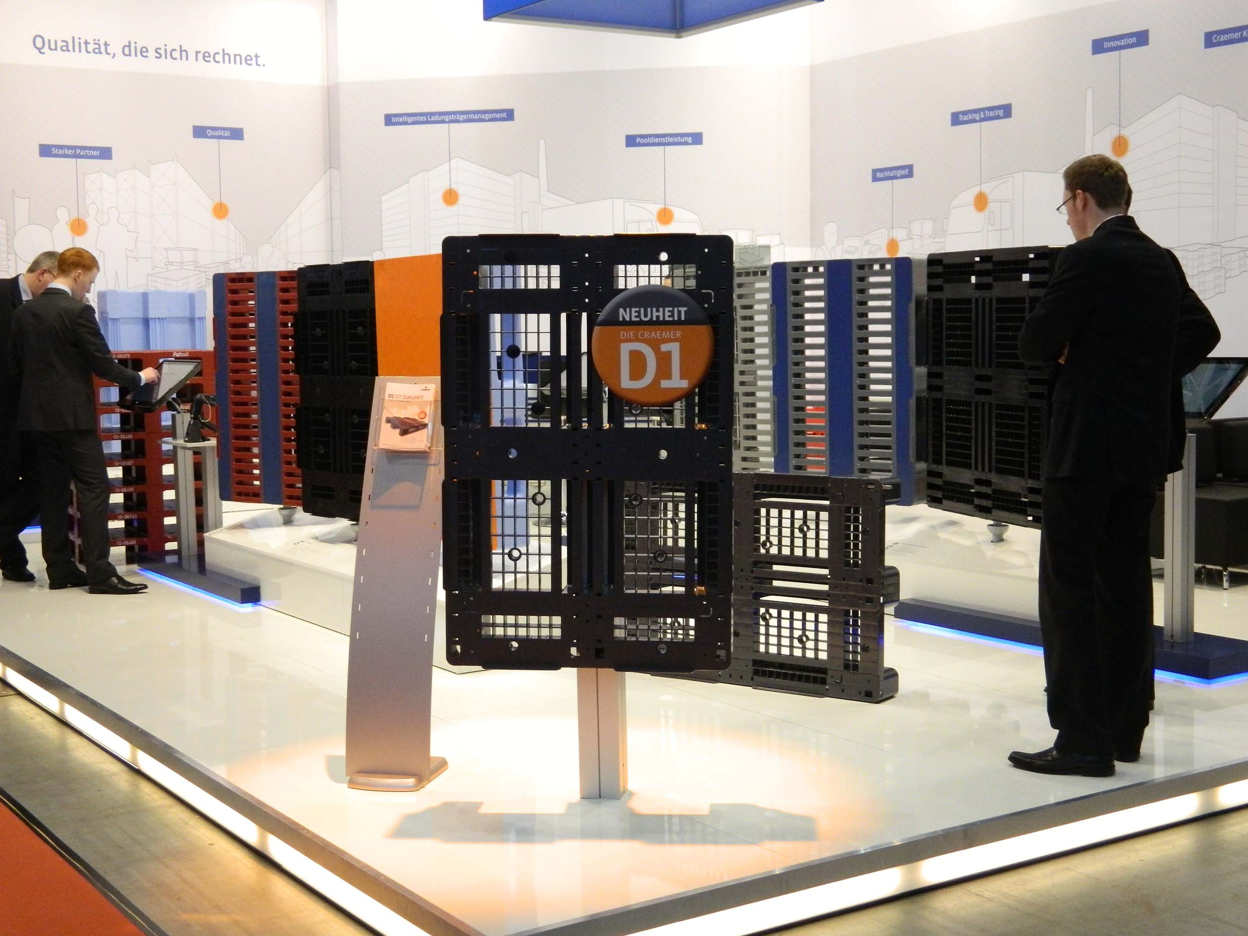 Craemer Messestand Logimat 2012 Frontansicht
