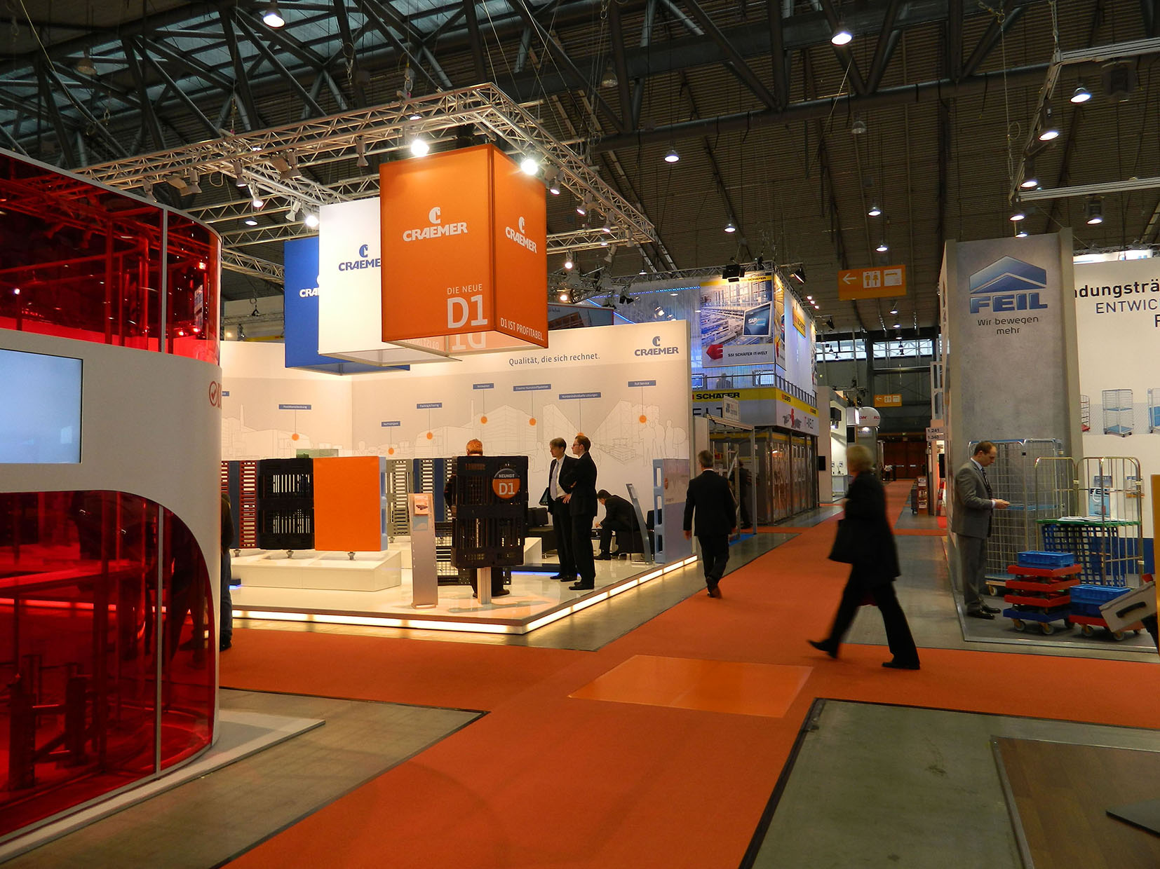 Messestand Craemer Logimat 2012 links
