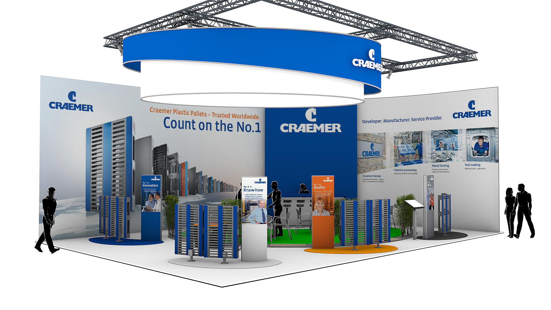 Visualisierung Craemer Messestand Interpack 2014