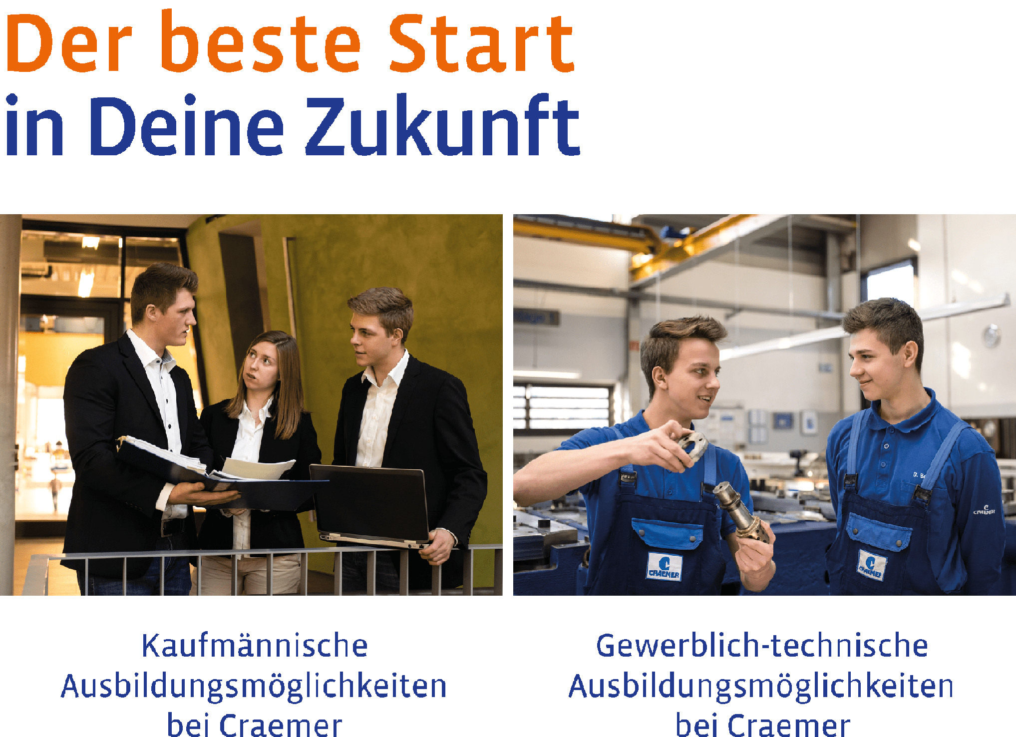 Gewerbliche und kaufmännische Ausbildung bei Craemer Werbeposter