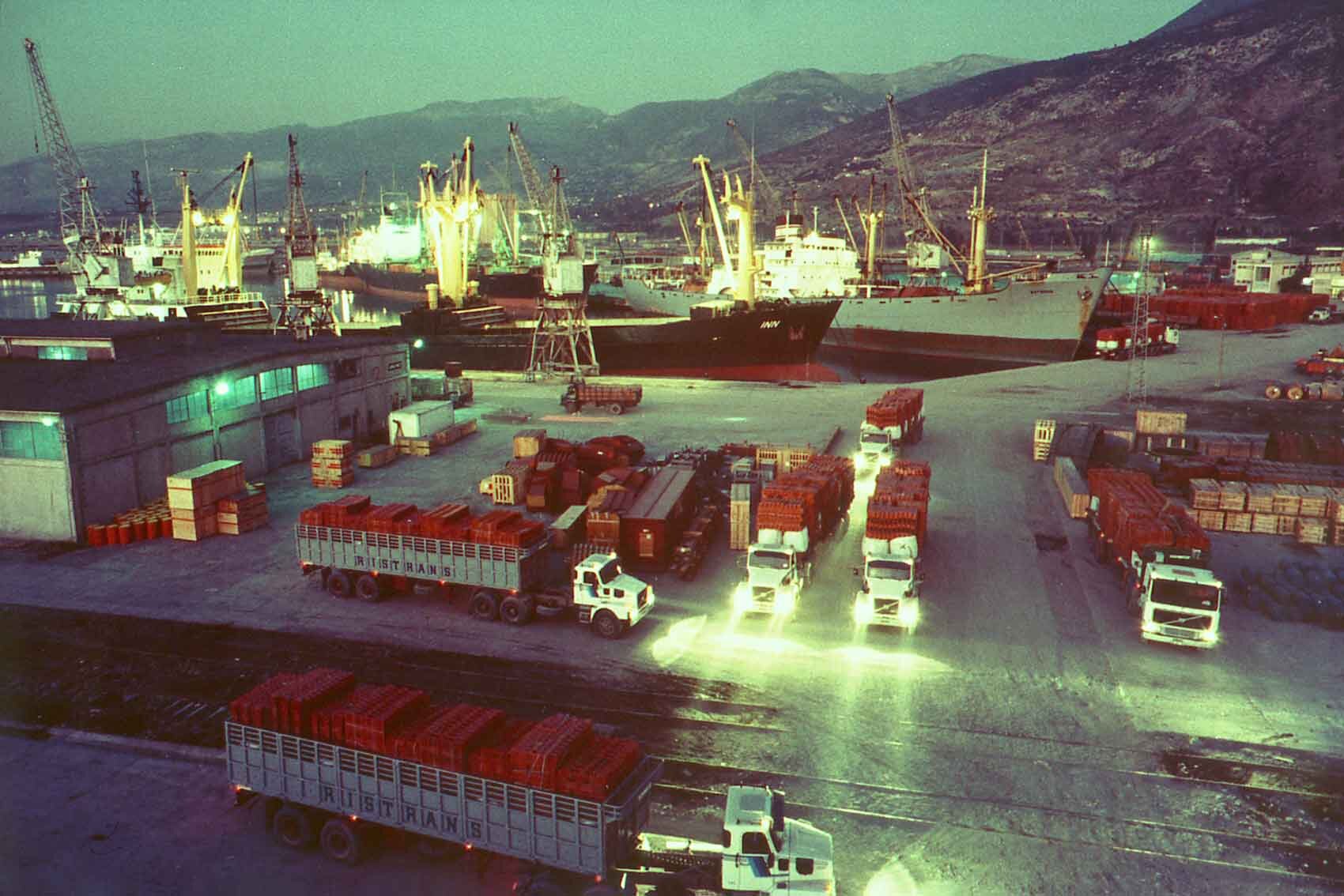 Logistik am Hafen
