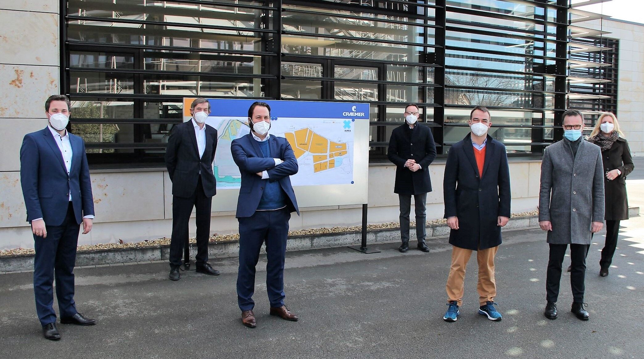 Gruppenfoto Marco Diethelm , Günter Kozlowski, Christoph J. Brandenburg, Theo Mettenborg, Sebastian P. Brandenburg, Siegbert Geldner und Karin Rodeheger