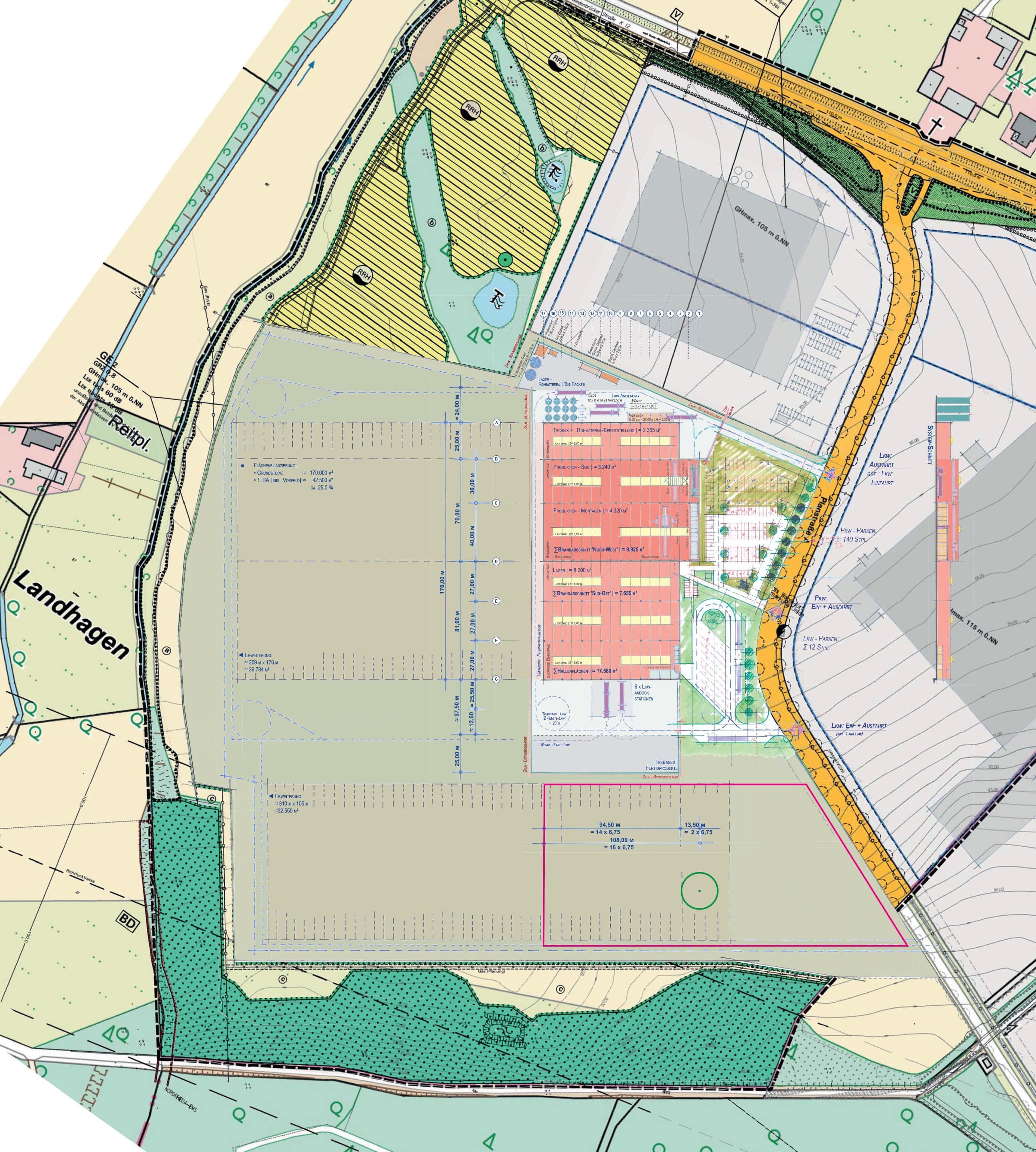 Development plan for the Aurea property