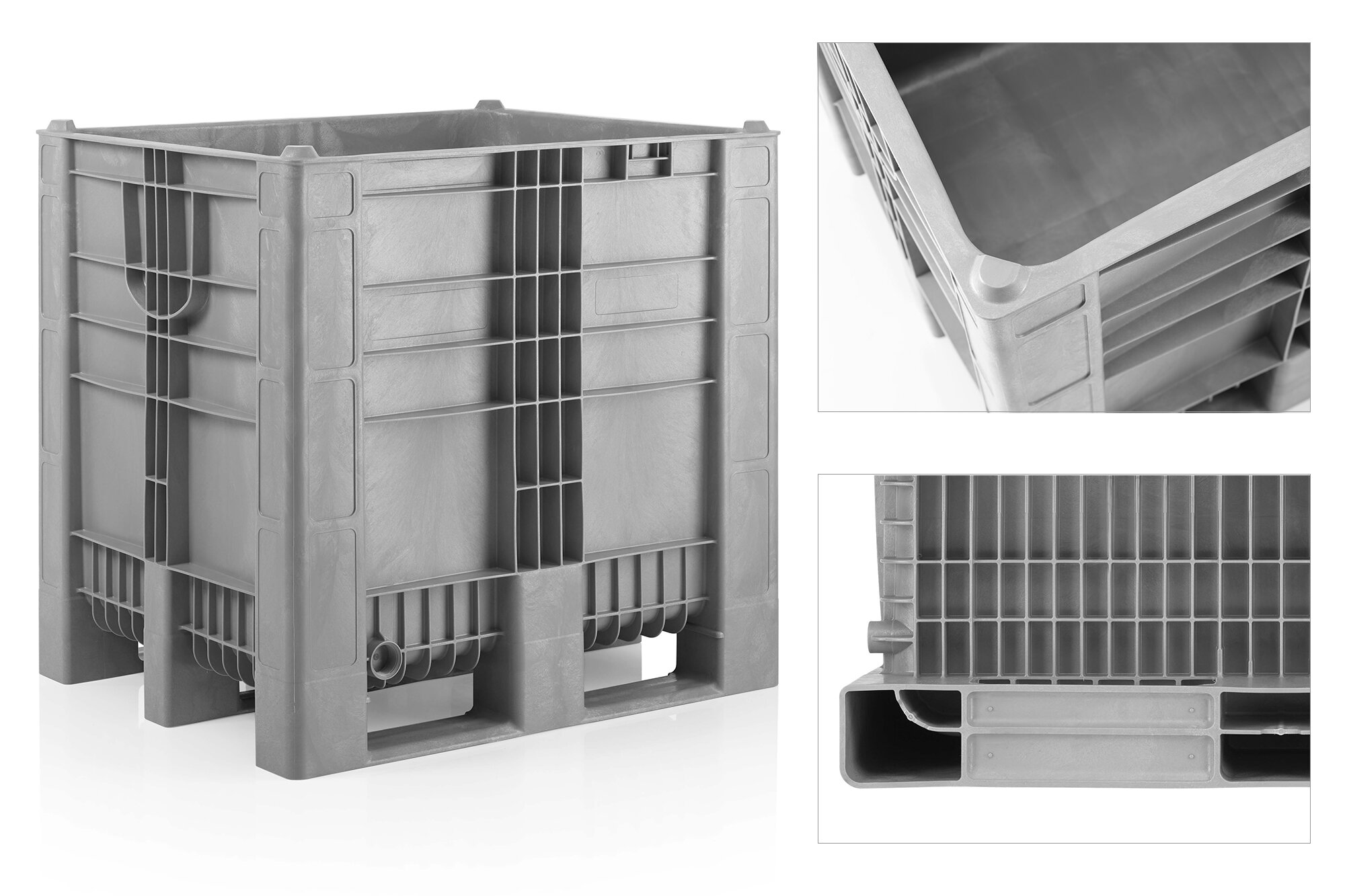 Hygienic PE pallet boxes for careful grape harvesting