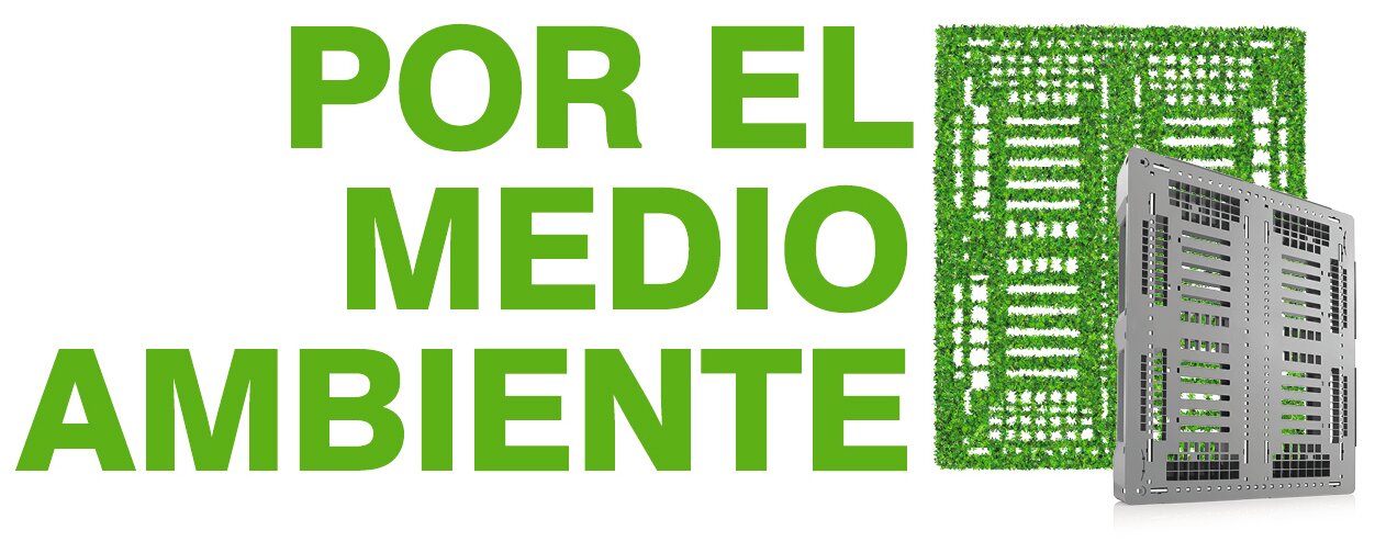 Lettering Por el medio ambiente en verde con la paleta E3-5 y una versión musgo de la paleta