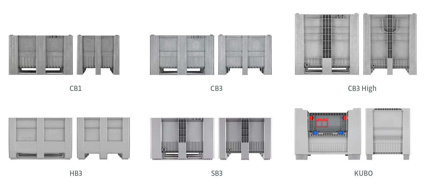 Size comparison pallet boxes Size comparison pallet boxes