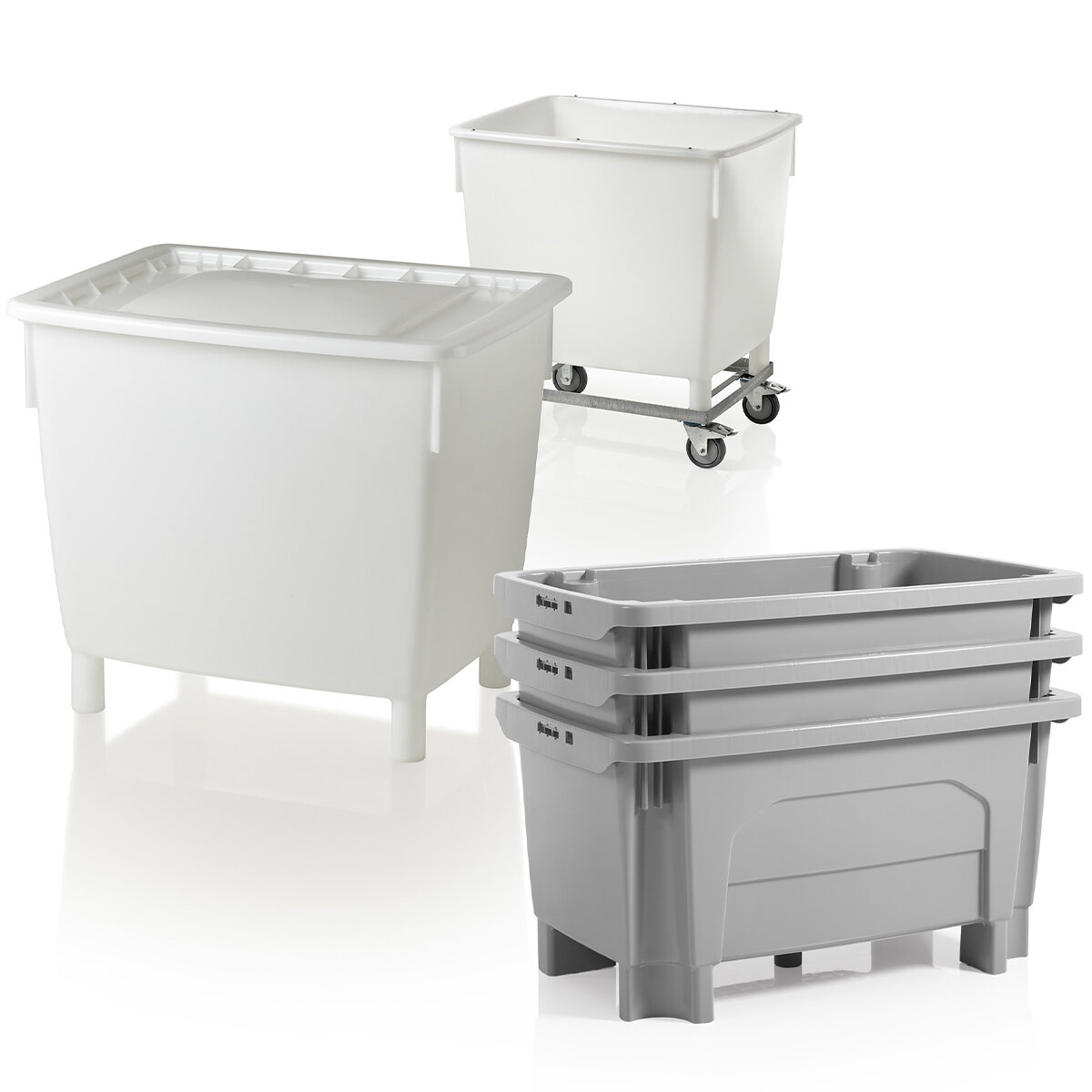 Nestable large containers