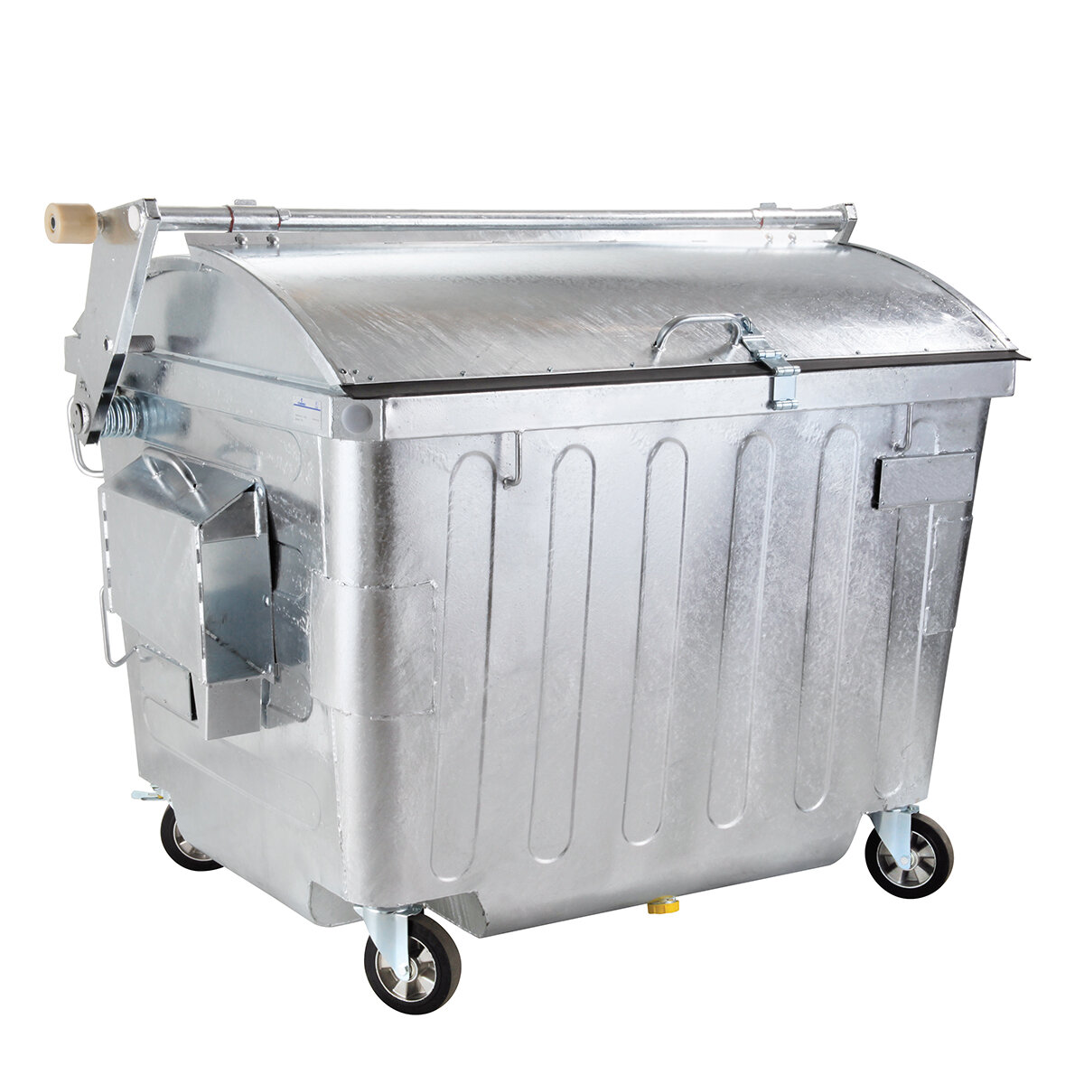 Frontumleerbehälter mit Schiebedeckel