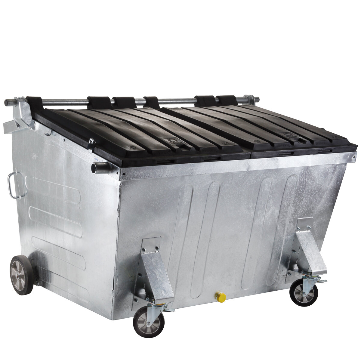 Heckumleerbehälter mit Flachdeckel