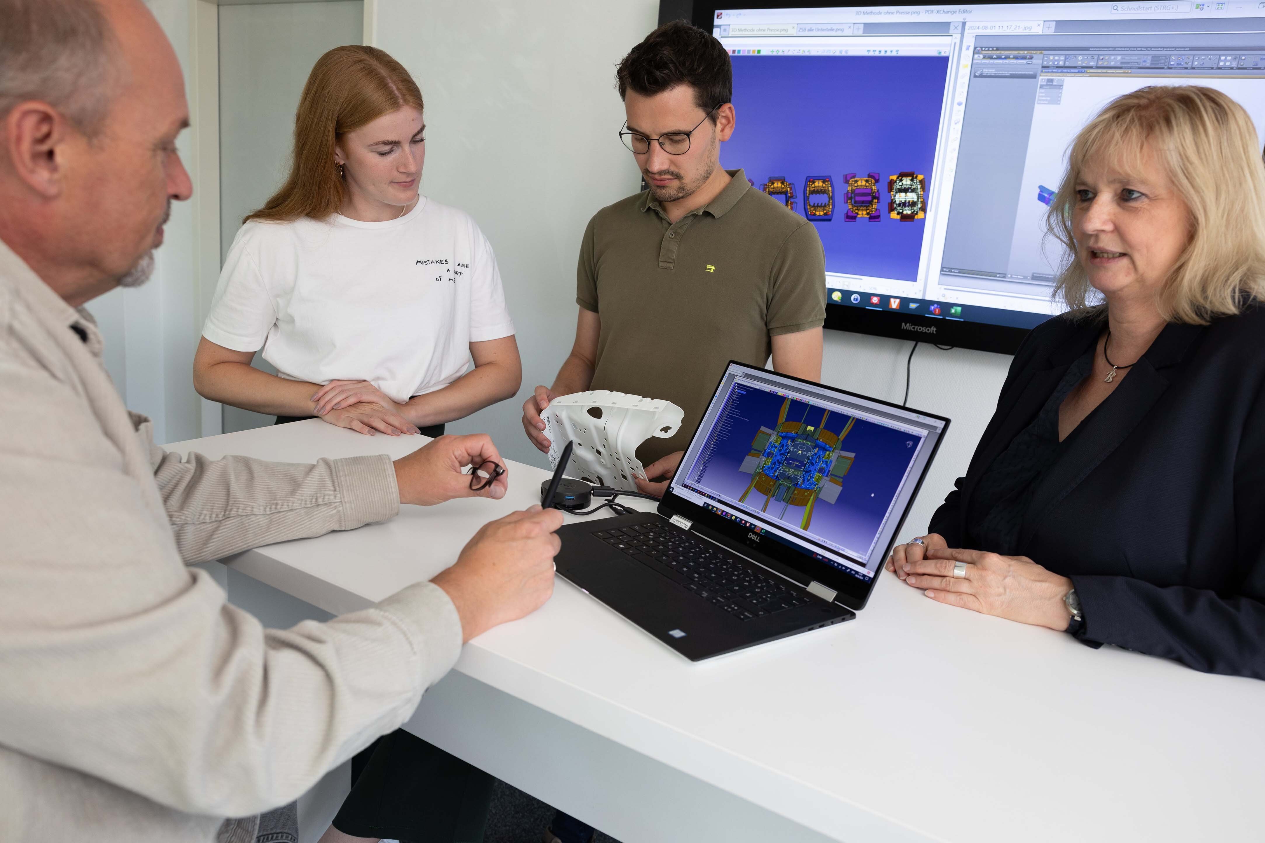 People working together on desk