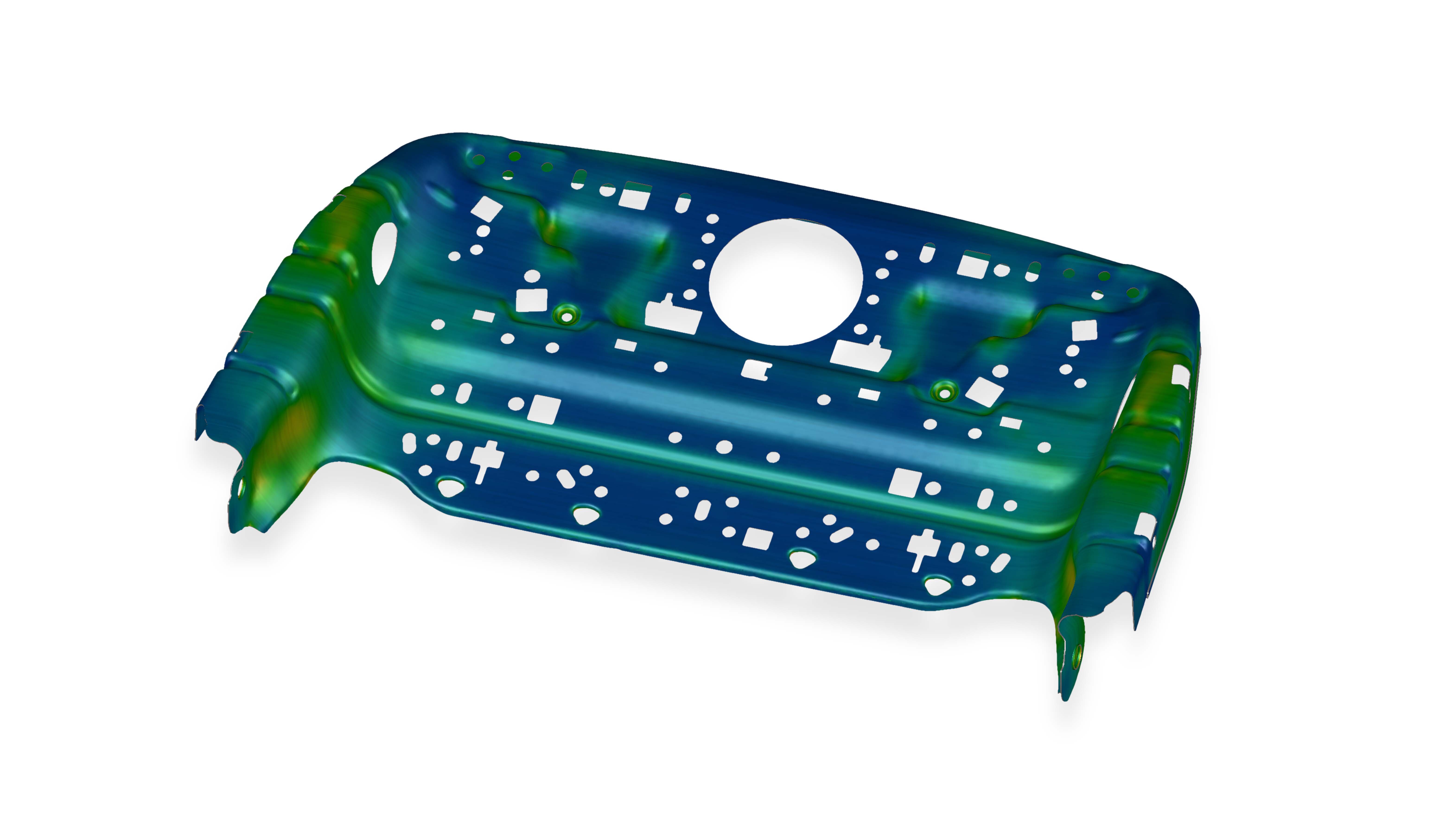 Simulation of a metal form part