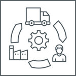 Icon Supply chain: Circle supply chain