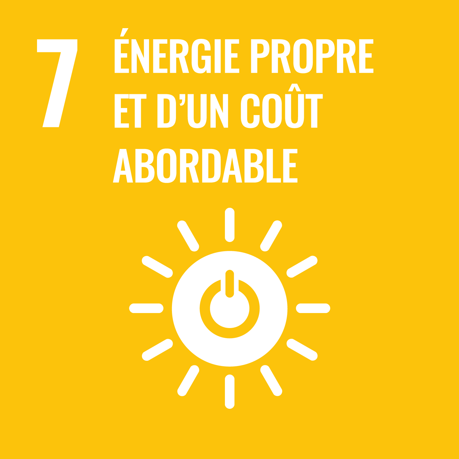 Objectif 7: Énergie propre et dùn coût abordable