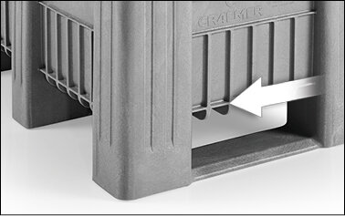 Ram protection marked with arrow