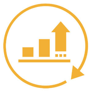 ROI Icon in orange