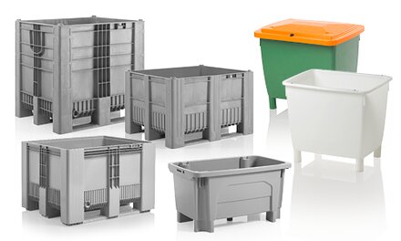 Six different Craemer large load carriers