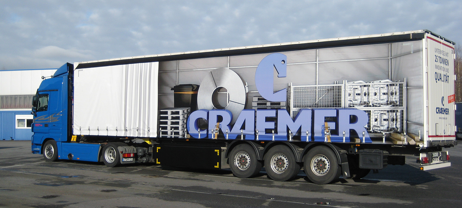 Craemer truck on parking lot