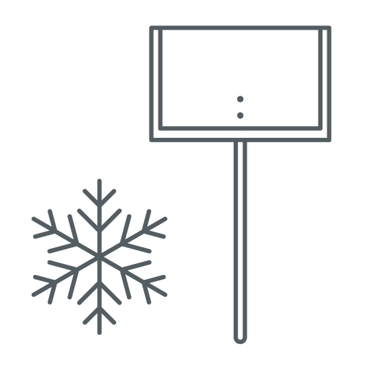 Winter road maintenance icon
